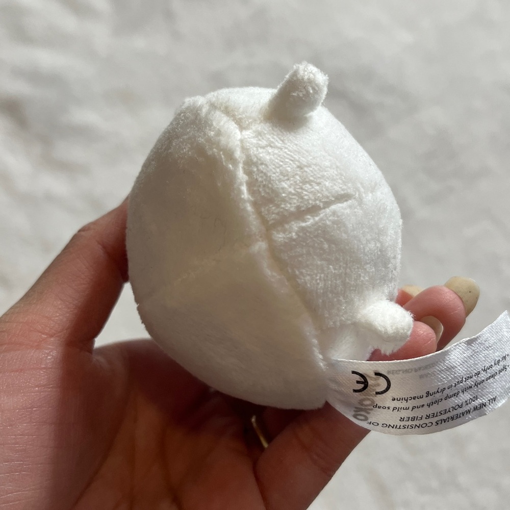 Smoko White snowman with smokeePlush Keychain with Hat - Picture 8 of 9